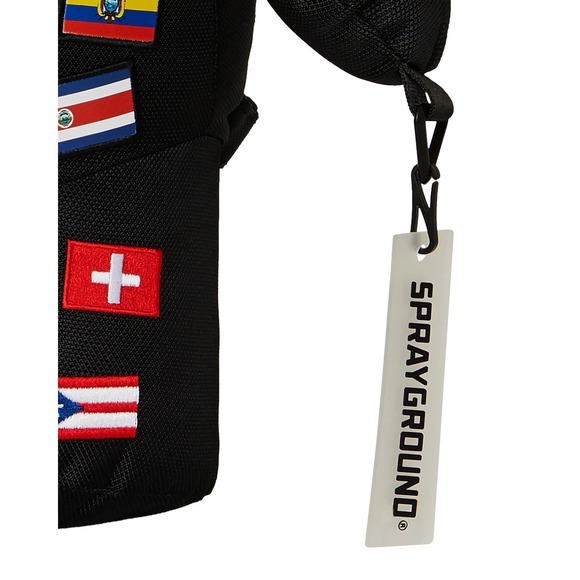 Sprayground James First Class Global Flag MoneyBear Backpack🔥New Black Bear Bag - Picture 6 of 11